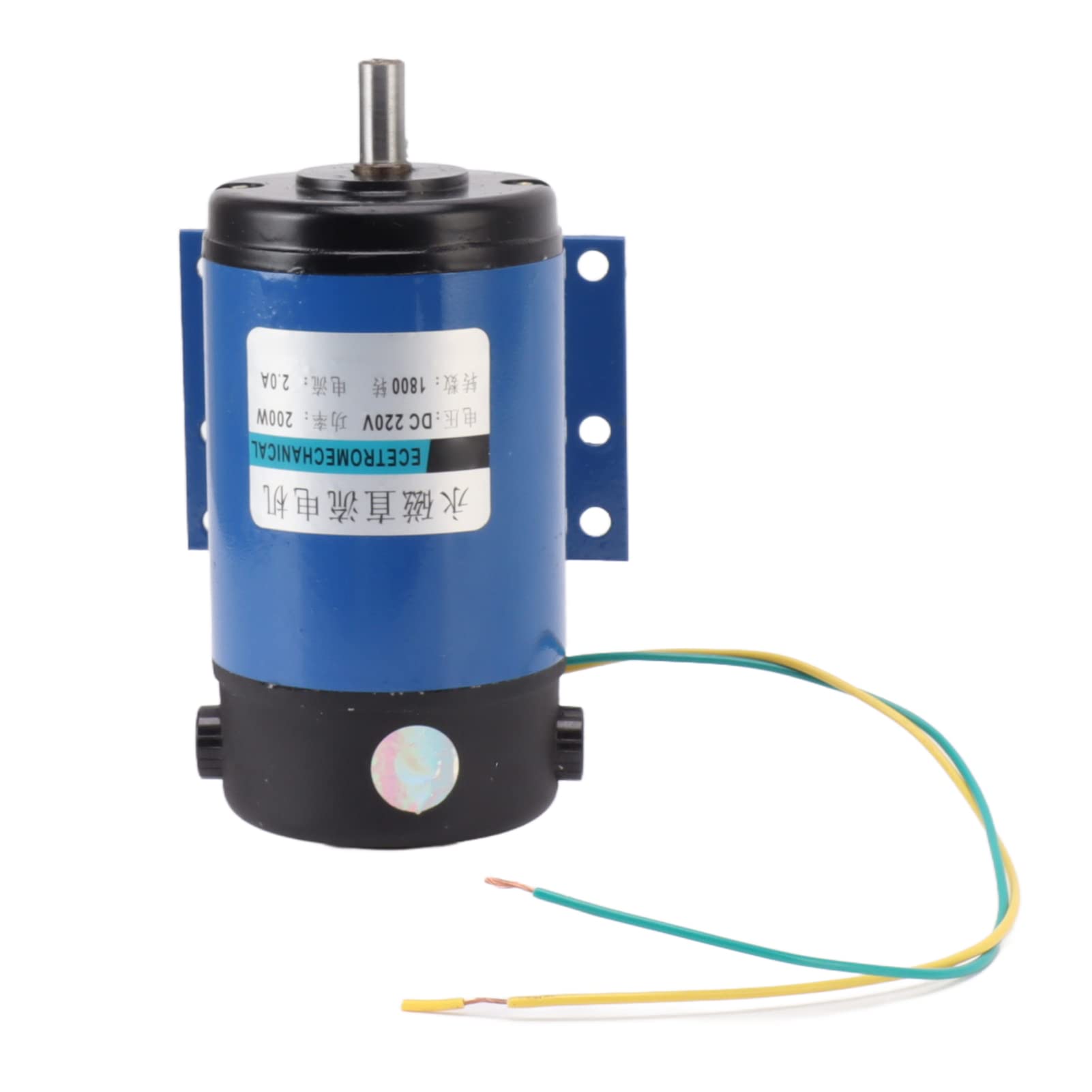 Motor Eléctrico DC 220V Motor DC de Imán Permanente 200W 1800RPM Velocidad Ajustable CW CCW Asíncrono Monofásico para Equipos Industriales