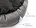 Love's cabin Round Donut Cat and Dog Cushion Bed, 20in Bed for Cats or Small Dogs, Anti-Slip & Water-Resistant Bottom, Super Soft Durable Fabric Pet Beds, Washable Luxury Cat & Dog Bed Gray
