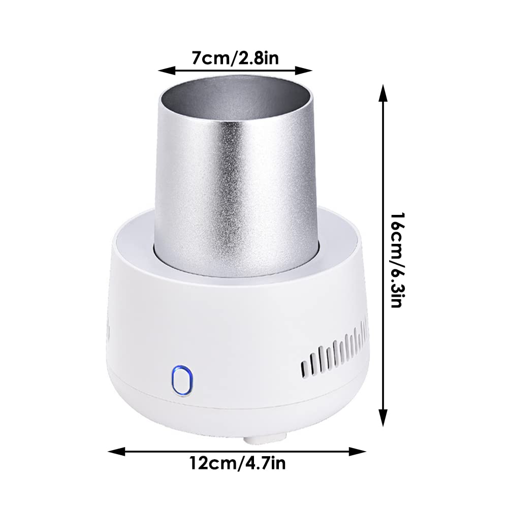 Mini tazza di raffreddamento portatile per auto, 12 V/24 V, ricarica USB, adatta per la maggior parte delle auto