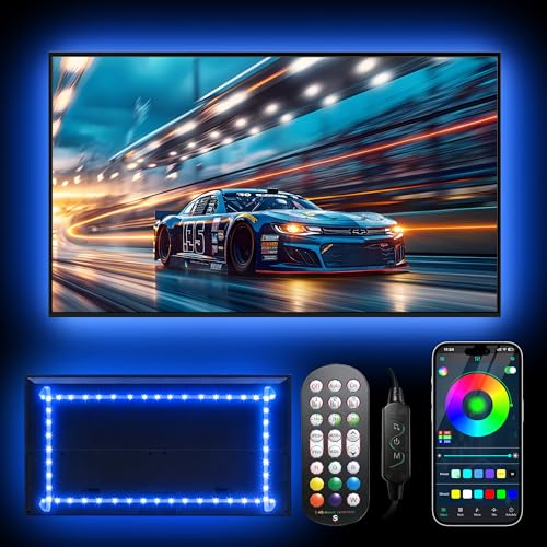 Image of Daymeet LED Lights for TV 40-65 inch TV Behind Lighting, 13.1ft TV Led Backlight TV Led Light Strip, USB Powered RGB Led TV Lights Behind with Remote, Music Sync Bluetooth APP Control for Bedroom