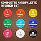 7 Artists Textilfarbe Waschmaschinenfest - 9 Stoffmalfarben Waschfest x 20 ml - Stoff Farbe für Kleidung, Schuhe, Jeans, Taschen, T Shirt Bemalen