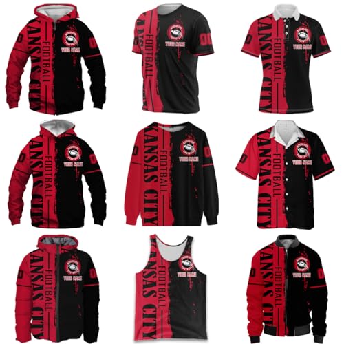 Men Personalized City Pride Name Number Logo Varsity Coat Custom Football Fan Gears Lightweight Windbreaker Jacket4