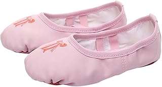 Artibetter Sapatos de balé com sola macia, sapatilha de balé para dança e prática de dança sapatos elásticos para ioga e balé infantil (tamanho 31)