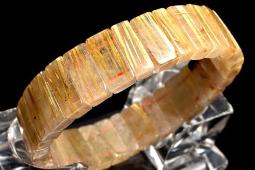 ⭐︎【天然】ゴールド タイチンルチルクォーツ バングル 57mm タイチンルチルクォーツ ゴールドルチル バングル 送料無料 一点