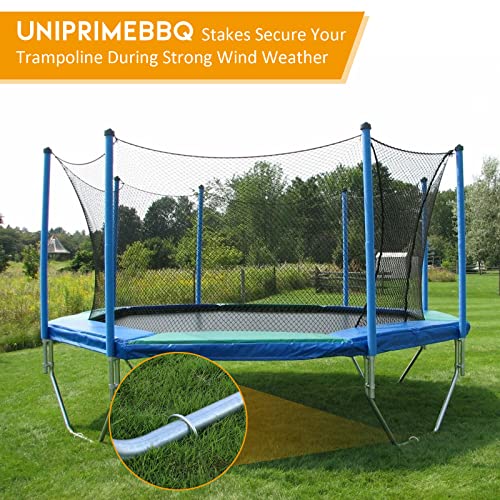 Uniprime Piquets de trampoline en forme de U en métal très résistant – Trampolines longs piquets pour but de football, tente de camping, décoration de jardin – Image 5