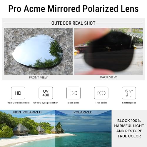 Image of Pro Acme Aviator Sunglasses for Men Women Classic Polarized UV400 Protection
