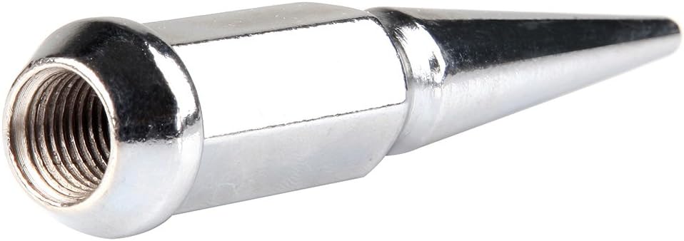 ROADFAR 14 mm x 1.5 Wheel Lug Nuts,14×1.5 Chrome Lug Nuts, 24pcs with 1 Key Wheel Lug Nuts Close End,for Cadillac for Chevy for Ford for GMC for Hummer for Jeep for Lincoln for Ram for Toyota