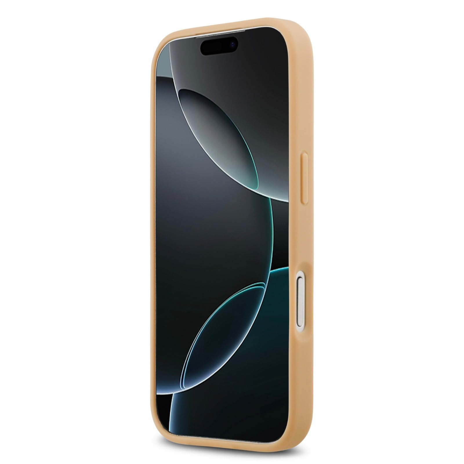 CG MOBILE Lacoste Nomograme złote logo, kompatybilne z MagSafe etui do iPhone 17 Pro Max (beżowe)