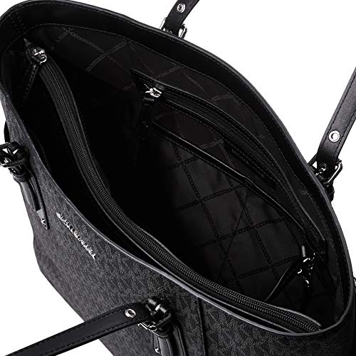 Michael Kors Voyager East/West Signature Tote Black One Size #TOP4