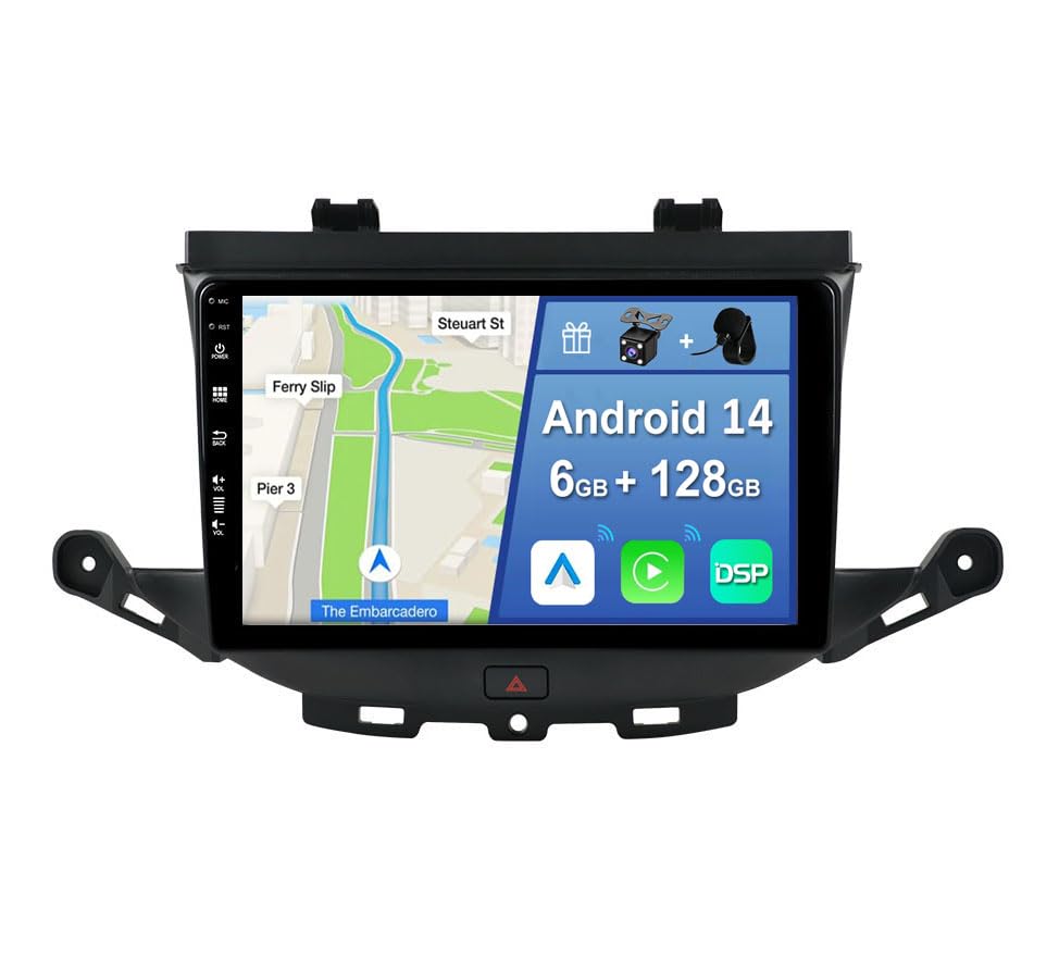 Autoradio écran tactile 9 pouces Opel Astra K Android 14 de luxe