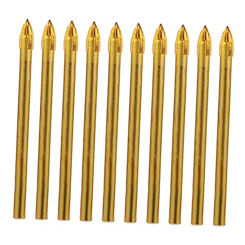 LIFKOME Cross Head Ceramic Drill Bit Set Triangle Head Drill Bits for Glass and Tile