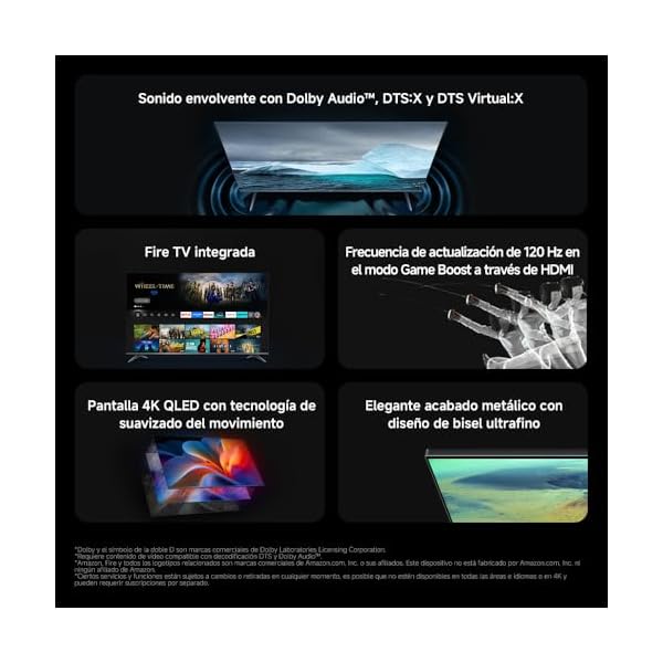 Xiaomi TV F Pro 50 4K UHD QLED, Fire TV, HDR10, 120Hz, 2GB+32GB - Image 3
