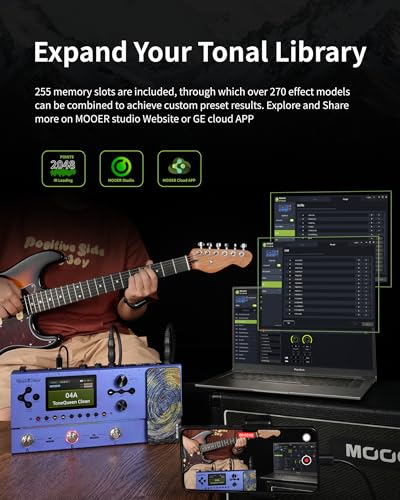 Image of MOOER GE200 Plus Intelligent Guitar Multi Effects Pedal XLR Balanced