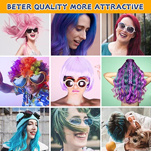 Foto von YUHENGLE Haarkreide, Haar Colorationen, 10 Farben Haarkreide Temporäre Haarfarbe, Colorful Professional Waxy-Mehrere Farboptionen-für Karneval, Party, Weihnachten Halloween Geburtstag