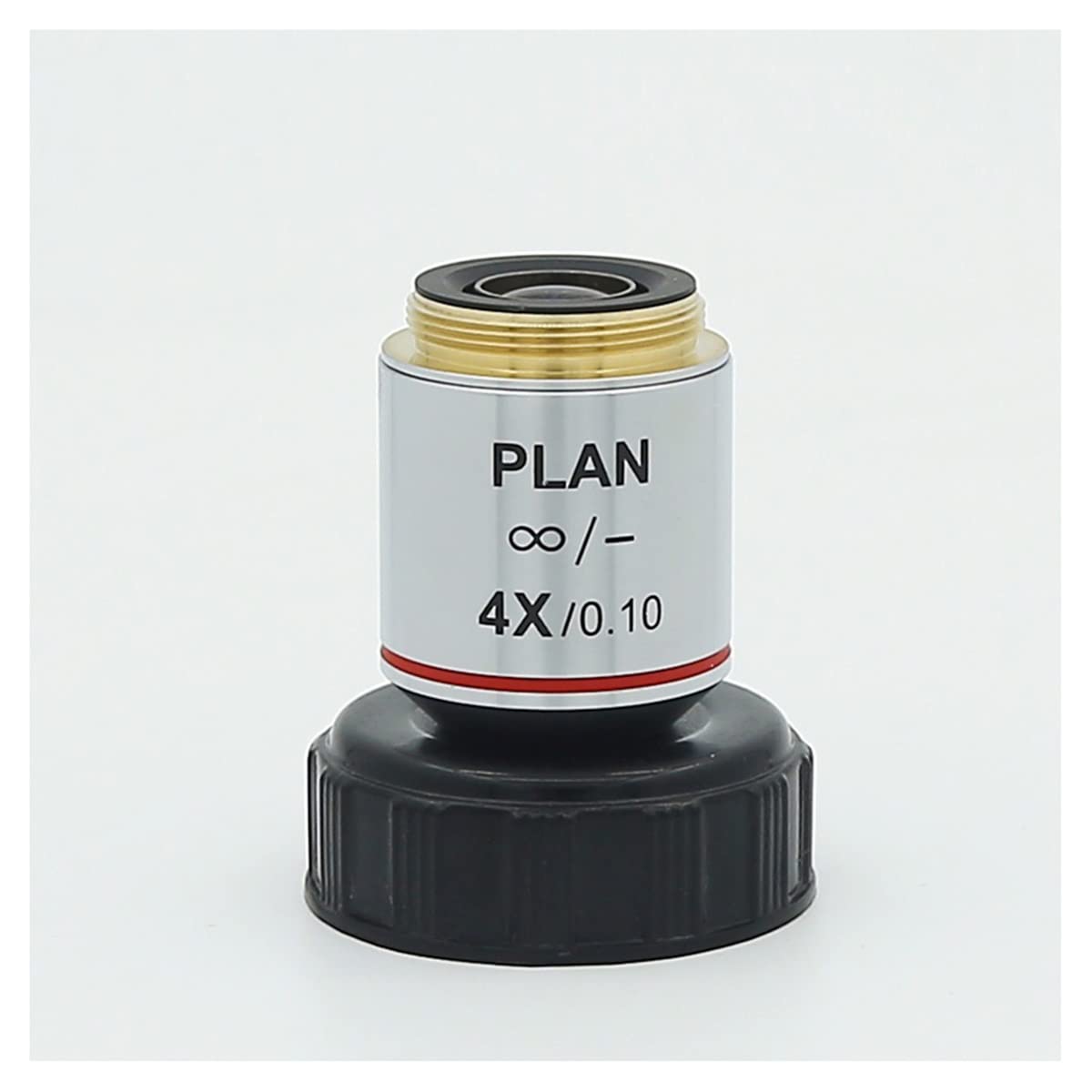 Microscope 4X 10X 20X 40X 100X 195 Achromatic Objectives(Infinity 4X)