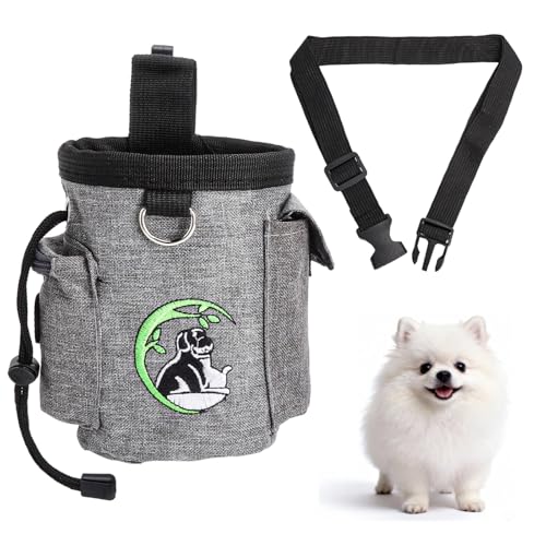 Sac à Friandises pour Chien, Sac de Dressage pour Chien, Sac à Nourriture pour Chien Pochettes à Friandises de Nourriture Traiter Sac Friandise pour Chien...