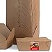 Microwaveable Kraft Brown Take Out Boxes 71 oz (40 Pack) Leak and Grease Resistant Food Containers - Recyclable Lunch Box - to Go Containers for Restaurants, Catering and Parties