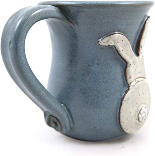 Miniatura 2 de Modern Artisans Bunny Butt Mug - Cerámica americana hecha a mano, 14 onzas