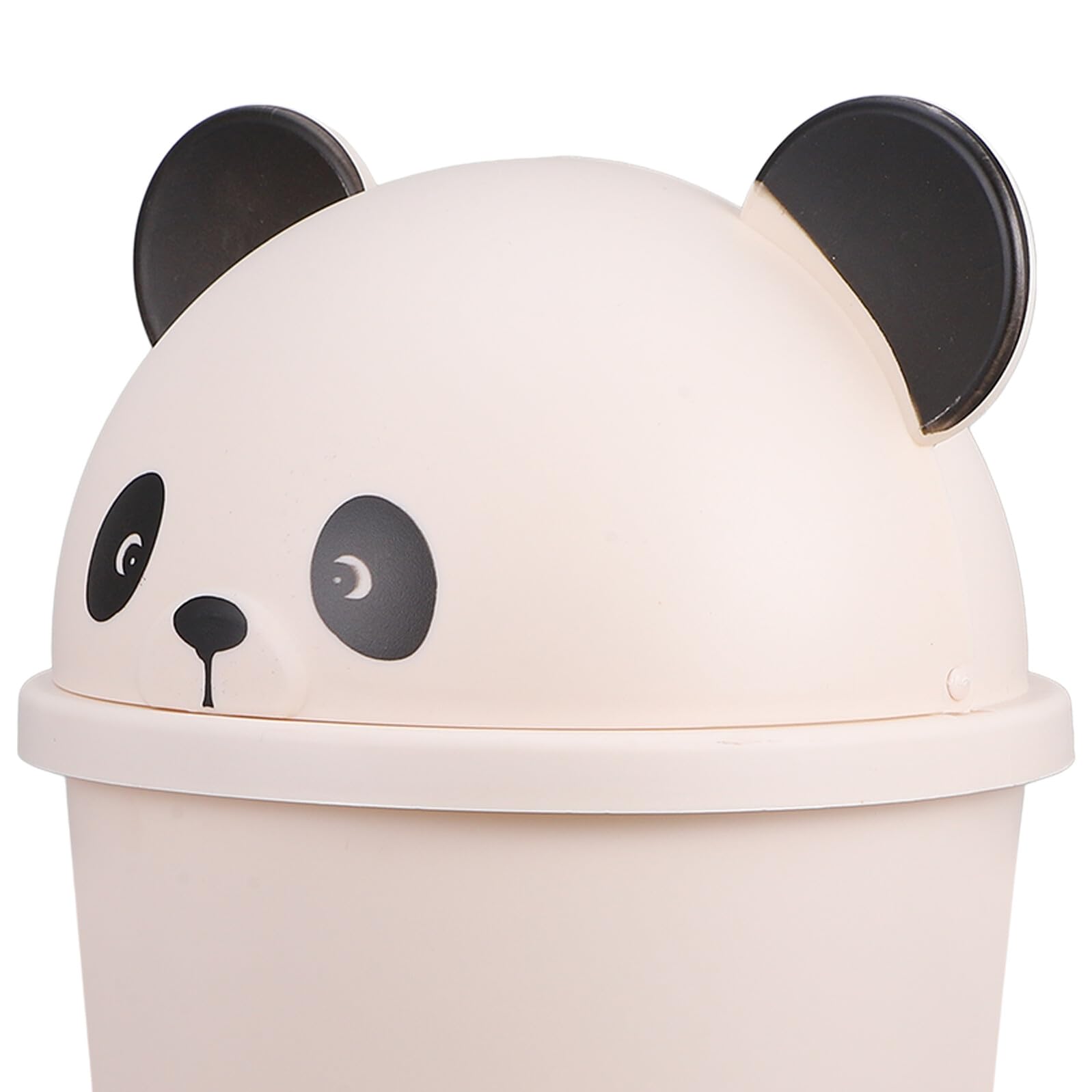 BESPORTBLE Mülleimer mit Deckel Panda 10l aus Kunststoff für Zuhause