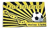 Fahnengröße: 90 x 150 cm Fahne/Flagge Dortmund Meine Liebe 90 x 150 cm