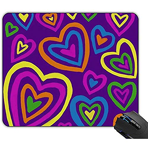 Preisvergleich Produktbild Mausepad Funky Hearts Carved Cherry Gaming Mousepad Rutschfeste Gummi Mousepad Benutzerdefiniert 25x30cm