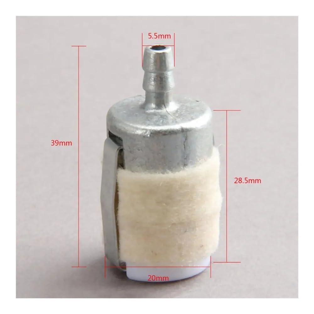 5 uds 10 Uds 20 Piezas Filtro de Combustible con algodón for Motosierra 45CC 52CC 58CC 4500 5200 5800 Piezas de Repuesto | 100pcs