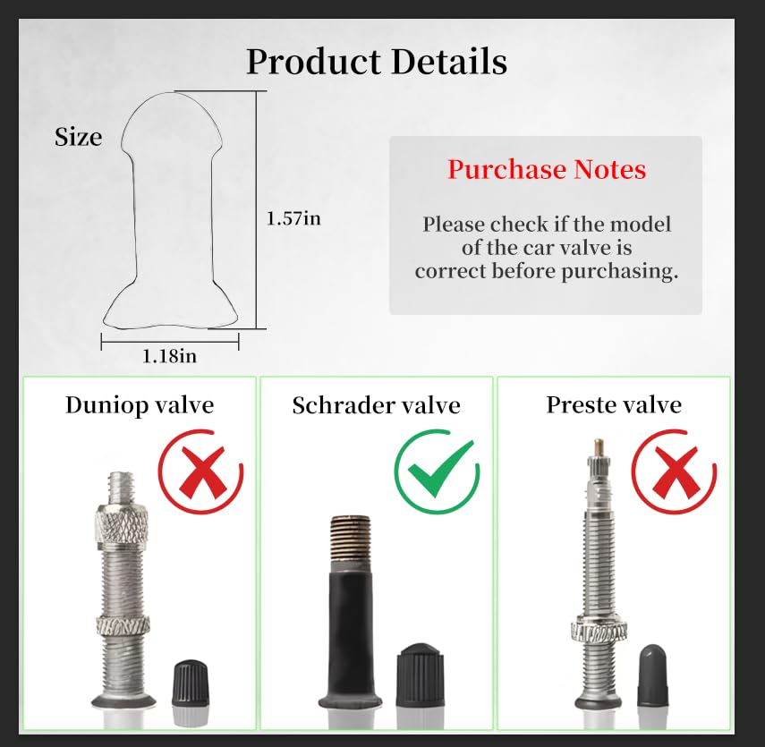 Penis Valve Stem Covers,Pencil Tire Valve Stem Caps,Funny Valve Stem Covers,Suitable for Cars,Trucks,Bike,Motor,Pranks for Adults Gifts for Friends&Coworkers(4PCSGreen)