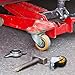 VINTORKY Oil Coupling Universal Wheel 4.92X2.75 Inch Nylon Swivel Caster Replacement for Car Jack Steering Utility Garage Repair