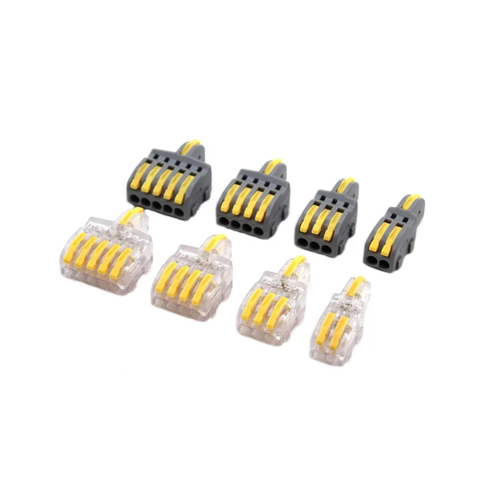 Drahtverbinder 1 Eingang Mehrere Ausgänge Elektrischer Verteiler Push-in Klemmenblock Stoßverbinder for Heim-LED-Beleuchtung Schnellverbinder(WY,50PCS,F14)