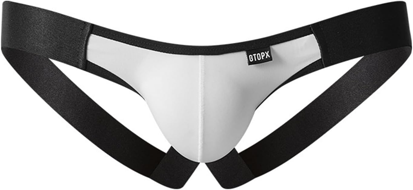Evankin Men Sexy Low Rise Thong Jockstraps Underwear Assless Lingerie Stretch G-Strings No Belt
