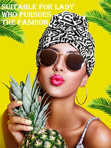 Image of SATINIOR African Turban Knotted Head Wraps for Women