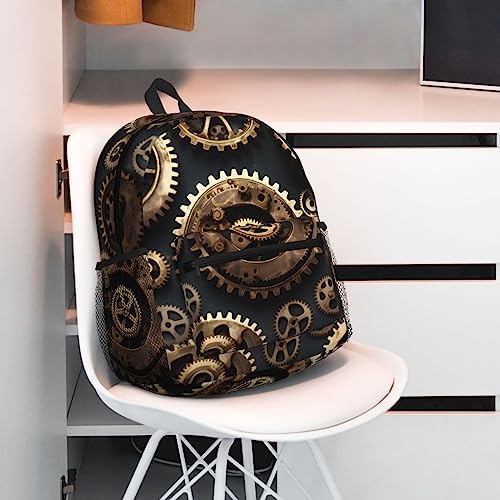 Sac à dos Steampunk Gears avec poches multiples et structure ultralégère - 7