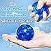 Blue Squishy Glitter Stress Balls for Kids and Adults - Stretch Stress Relief Squishy Ball, Pull and Squeeze - Squish Dough Ball Fidget Toys for Easter Basket Stuffers and Party Favors