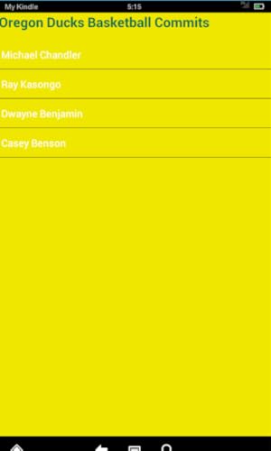 Oregon Basketball News (Kindle Tablet Edition)
