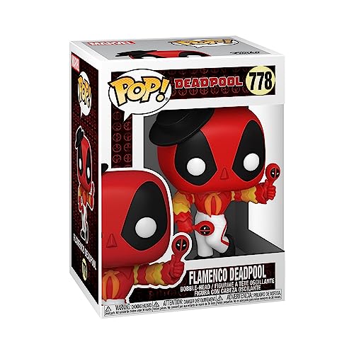 Funko Pop Marvel: Deadpool 30Th - Flamenco Deadpool, Multicolor, Standard