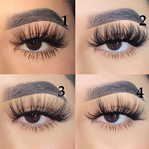 Miniatura 8 de Kit de pestañas mágicas y delineador de ojos, sin pegamento, juego de pestañas no magnéticas, pestañas de visón reutilizables 6 pares de 6 estilos