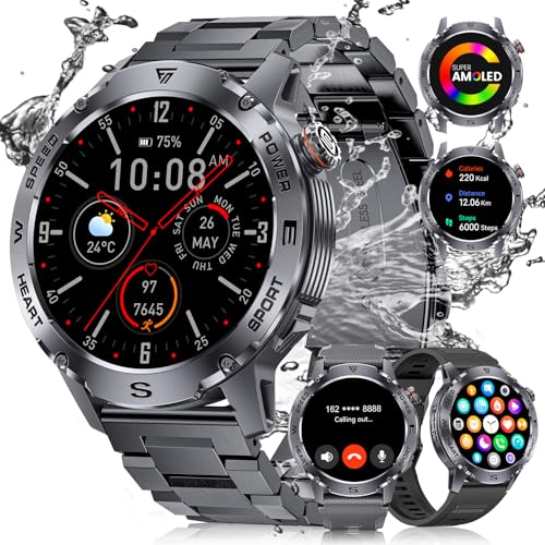 DREMAC Smart Watch for Men with Bluetooth Voice Call, 1.43
