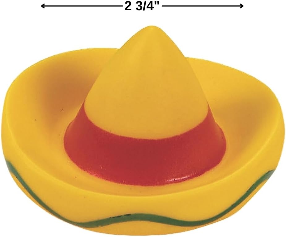 Fun Express Fiesta Vinyl Character Toys – Colorful and Fun Party Favors for Cinco de Mayo Celebration – Ideal for Decorations Kids’ Activities and Themed Parties Vibrant Multicolor Design – 12 Pieces