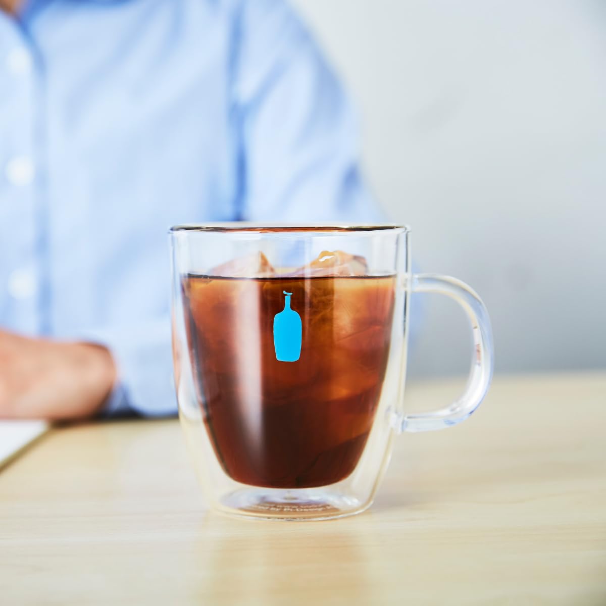 Amazon.co.jp: ブルーボトルコーヒー ボダム ダブルウォールグラスマグ 