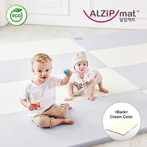 [Alzip New Eco Mat] Folding, Non-Toxic, Reversible SG Playmat -Duo Gray Color (240x140x4cm)