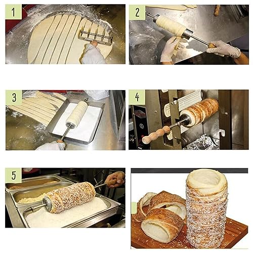 Macchina per Cono del Gelato Commerciale 1500W, Macchina elettrica del Cono del Gelato con rulli in Acciaio Inossidabile, Controllo della Temperatura per Il Ristorante Home Kitchen Snack Bar, 110V