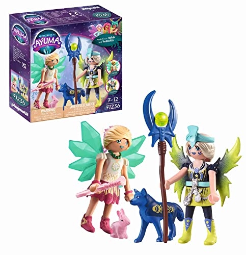 PLAYMOBIL Adventures of Ayuma 71235 Crystal y Moon Fairy con