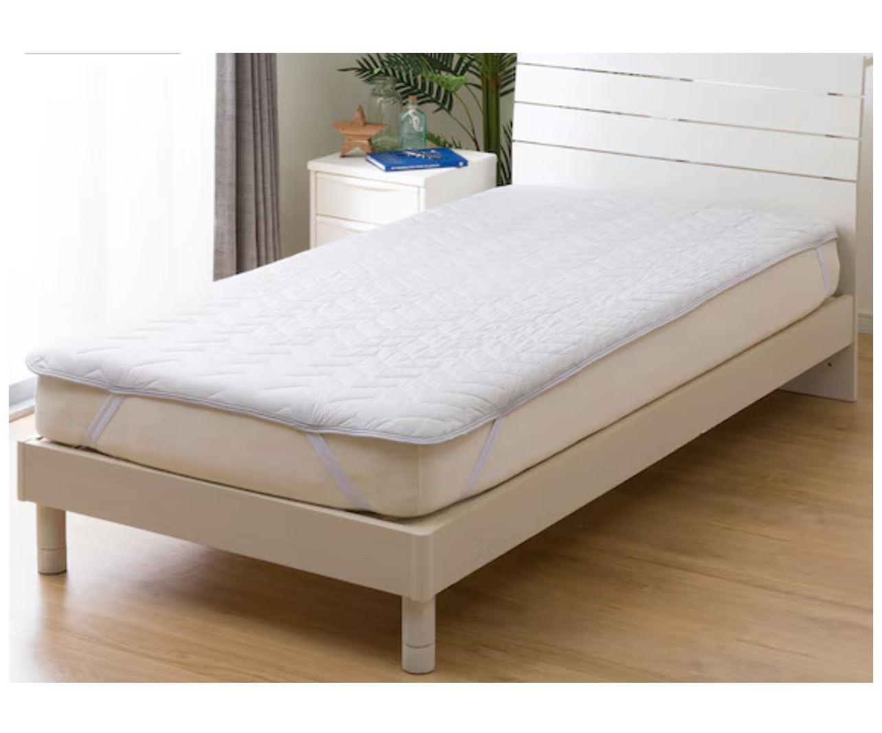 ニトリ　NクールSP　ゴムバンド付き敷パッド　ダブル　2点セット Amazon｜ニトリ(NITORI) 両面使える ゴムバンド付き 敷パッド