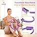 RENVID at Home Pilates Kit, Complete Pilates Essentials Kit for Women, All-in-One Pilates Set for Strength, Flexibility & Fitness (Purple)