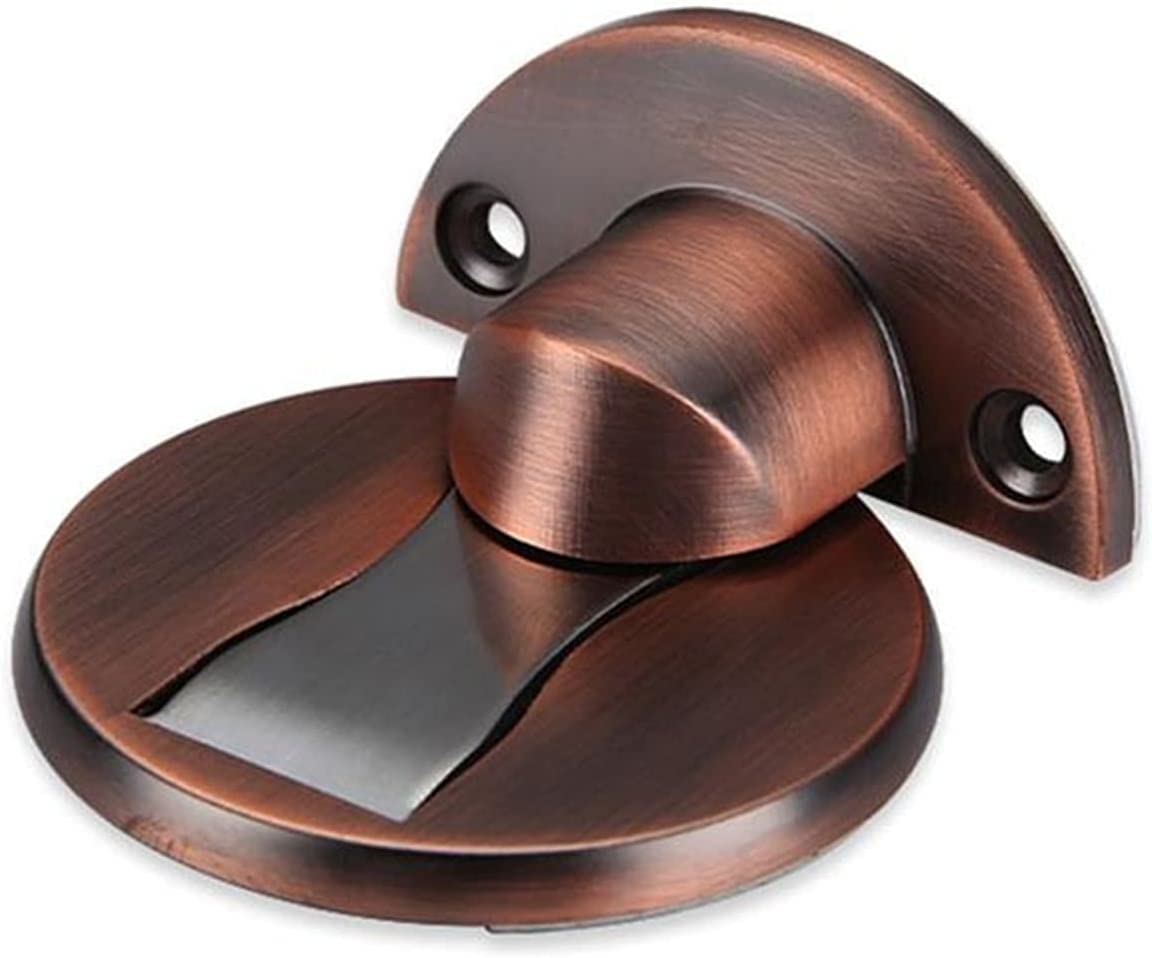 Nvsfzgiyg Nero Self-Adhesive Door Stopper,Bumper Buffer,Stainless Steel Hidden Stops Holders For Floor Stop Furniture Hardware(Nero)
