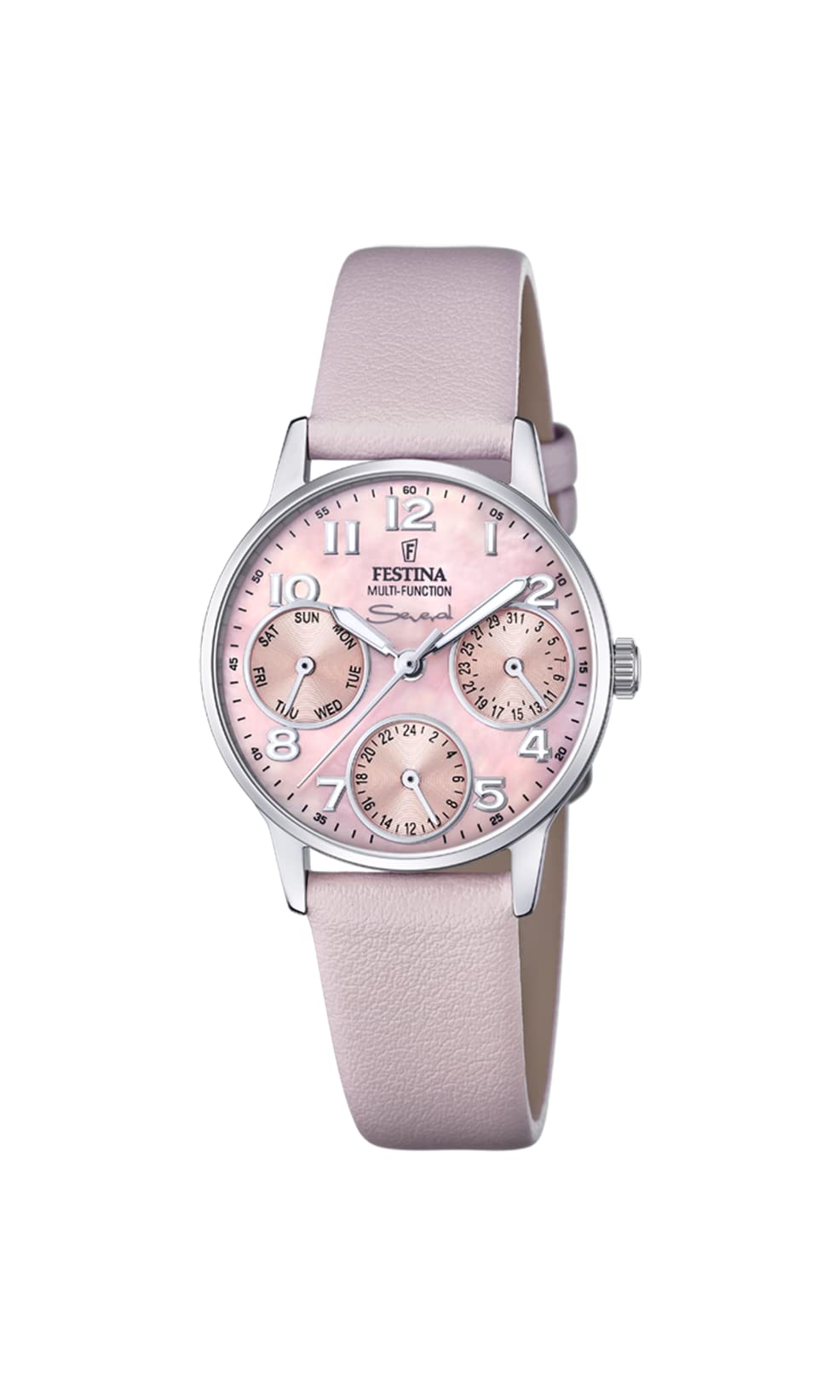 FestinaReloj FESTINA Para Mujer F20540/6 Outlet Caja de Acero inoxidable 316l Gris plata Correa de Caucho Rosa