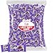 Chewy Taffy Candy - Grape Flavor - 1 LB Bulk Bag - Purple Candy Individually Wrapped, Soft, Sweets, Ideal For Gifting, Birthdays, Office, Holidays
