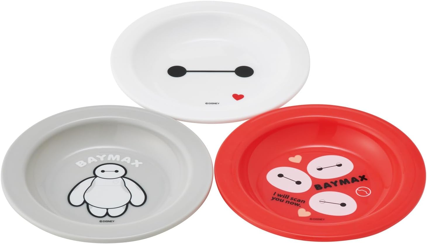 Skater P3-A Children's Small Plates, 4.7 inches (12 cm), Set of 3, Plastic, Made in Japan
