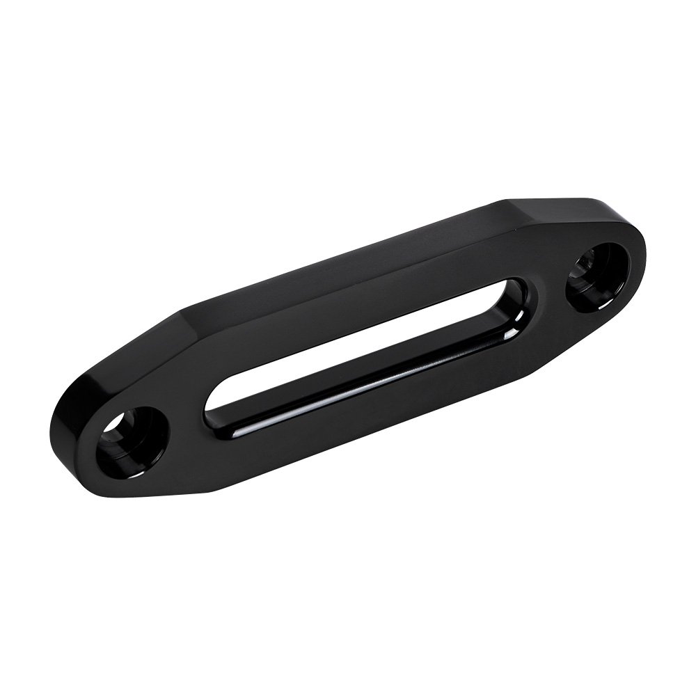 LeeMas Hawse Style Winch Fairlead, Car Hawse Winches Fairlead 6in Load 3500 to 5500 Pounds Maintenance Replacement for ATV UTV Winch Rope Towing, Black