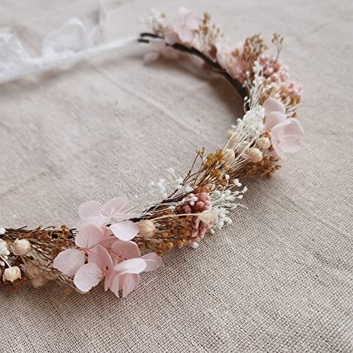Corona floral polvo de polvo DXXD personalizable 56 cm miniatura 4